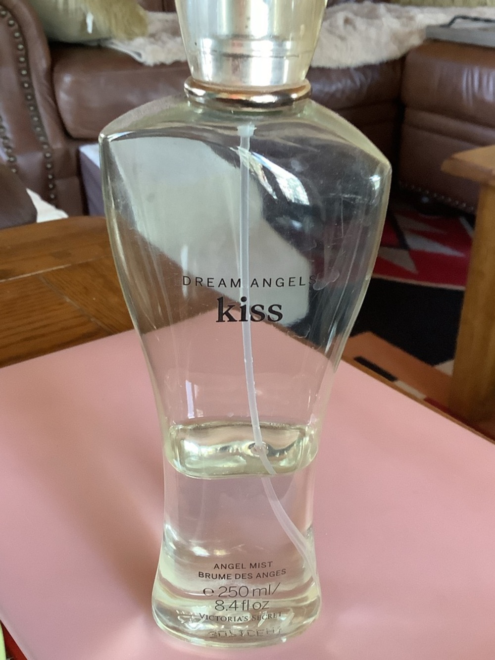 Victoria's Secret Dream Angels Kiss Clear Glass Mist Bottle